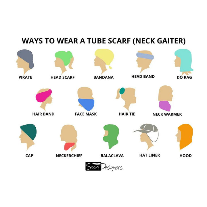 Black Skull Bandana - Multifunctional Scarf - Neckerchief from Scarf Designers Berlin at The Prince Webshop