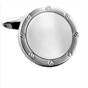 Cufflinks Mother of pearl Koøje Silver Round - Cufflinks from The Armitage Collection at The Prince Webshop