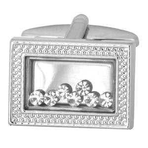 Cufflinks Loose Crystals Rectangular - Cufflinks from The Armitage Collection at The Prince Webshop