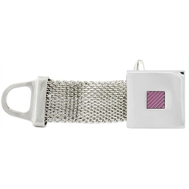 Cufflinks Silver Belt Strap Purple - Cufflinks from The Armitage Collection at The Prince Webshop