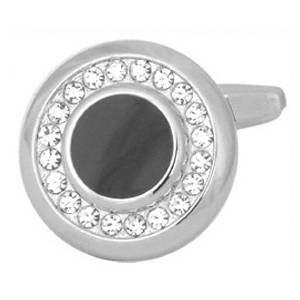 Cufflinks Crystal Circle Black Center - Cufflinks from The Armitage Collection at The Prince Webshop