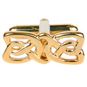 Cufflinks Celtic Design Gold Slim - Cufflinks from The Armitage Collection at The Prince Webshop