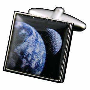 Cufflinks Sky - Earth & Moon - Cufflinks from Ceels at The Prince Webshop
