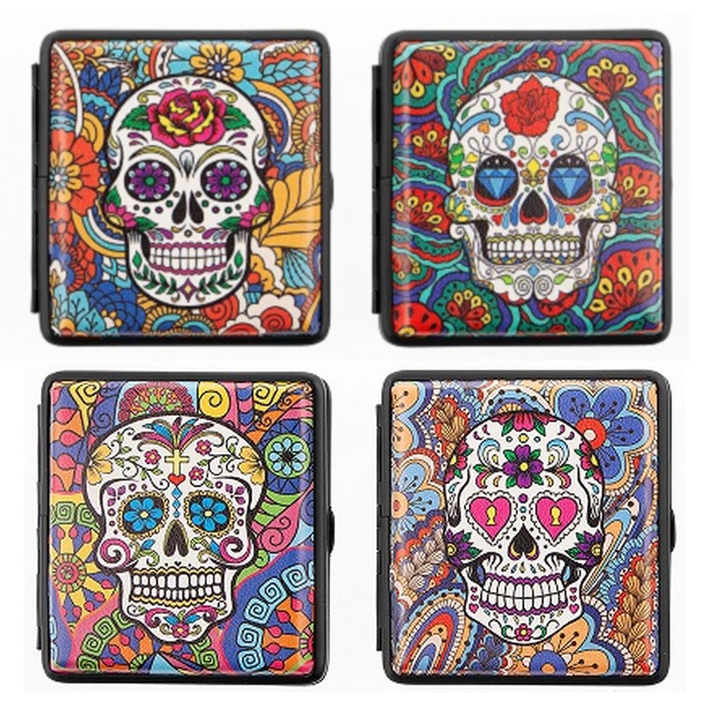 Angelo Funky Totenkopf Cigarette Case for 20 King Size - Cigarette Case from Angelo at The Prince Webshop