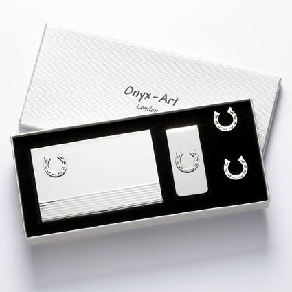 Gift set Horseshoe Motif - Gift set from Onyx Art of London at The Prince Webshop