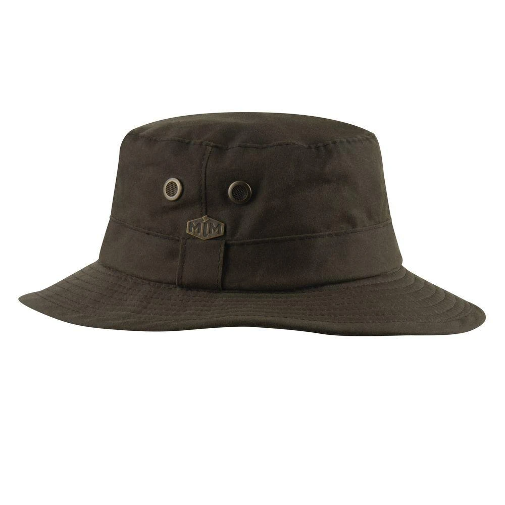 MJM Ben Oilskin Bucket Hat in Brown - S (56 cm) - Bucket Hat from MJM Hats at The Prince Webshop