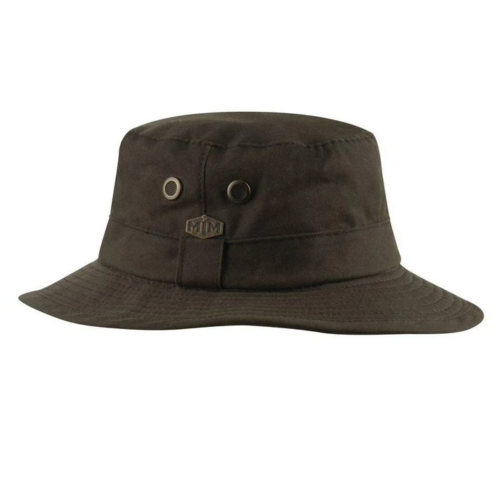 MJM Ben Oilskin Bucket Hat in Brown - S (56 cm) - Bucket Hat from MJM Hats at The Prince Webshop