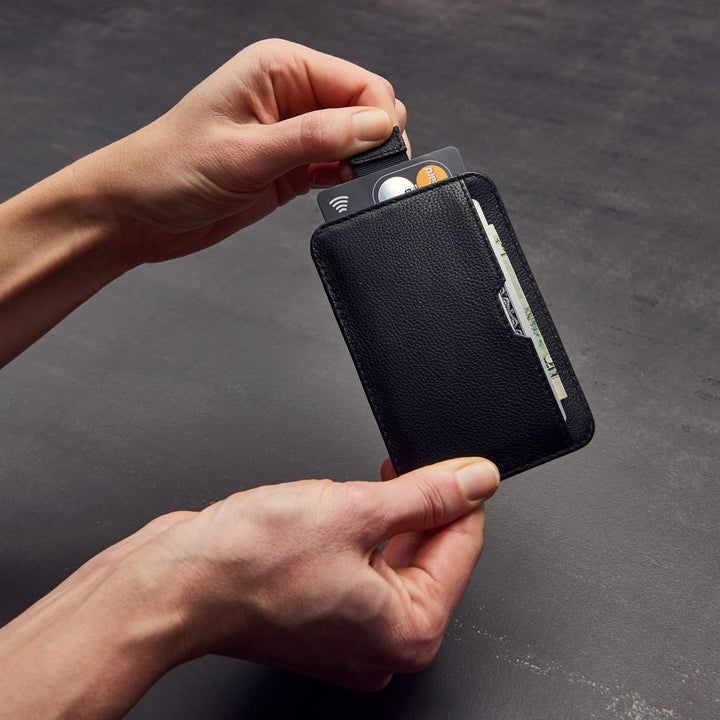 Vaultskin Chelsea Card Holder - Black Minimalist Wallet - Card holder from Vaultskin London at The Prince Webshop