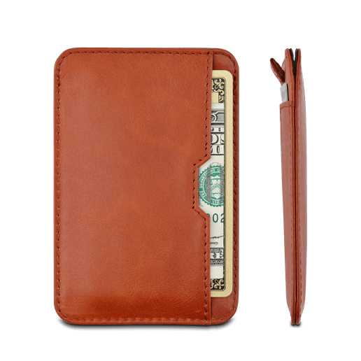 Vaultskin Chelsea Card Holder - Cognac Minimalist Wallet - Card holder from Vaultskin London at The Prince Webshop