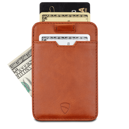 Vaultskin Chelsea Card Holder - Cognac Minimalist Wallet - Card holder from Vaultskin London at The Prince Webshop