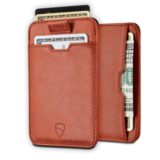 Vaultskin Chelsea Card Holder - Cognac Minimalist Wallet - Card holder from Vaultskin London at The Prince Webshop