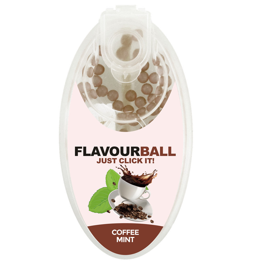 100 pcs Cool Coffee Mint Flavor Balls in Pod - Aroma Balls from FLAVOR BALLS at The Prince Webshop