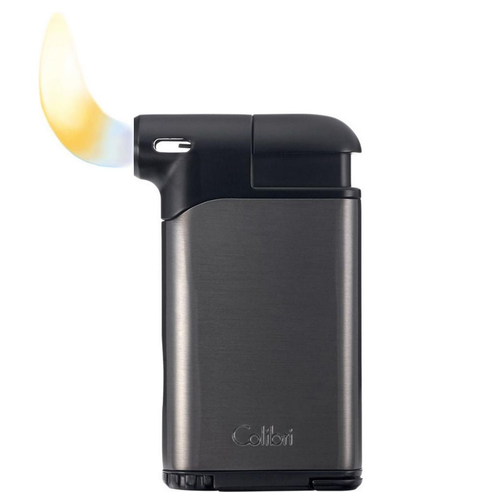 COLIBRI piezo pipe lighter "Pacific II" anthracite/black - Lighter from Colibri at The Prince Webshop