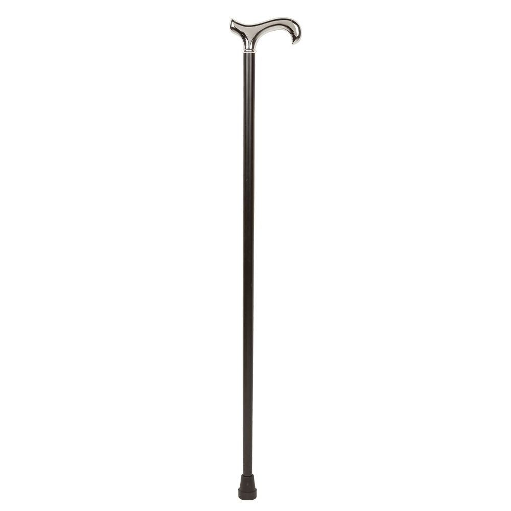 Walking stick Derby Handle Smooth Chrome - Walking stick from Ottavio Recalcati di Renato at The Prince Webshop