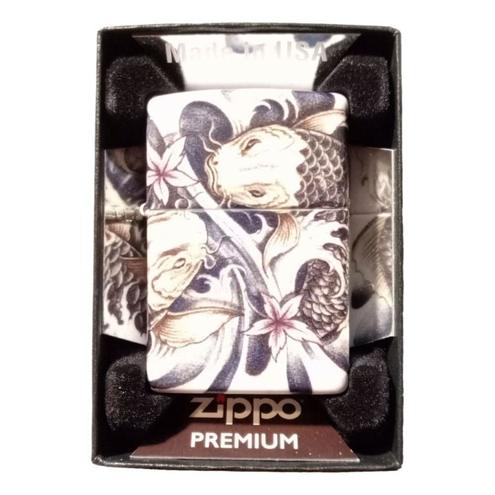 Zippo Premium Lighter - Koi Tattoo Theme Design - Zippo Lighter from Zippo at The Prince Webshop