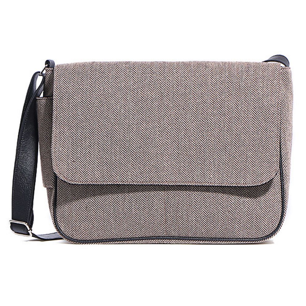Celtic Ore Saddle Bag - Brown Herringbone Tweed - Bag from Celtic Ore Tweed at The Prince Webshop