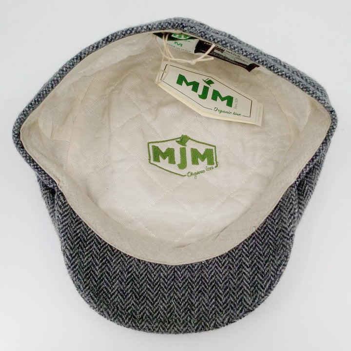 MJM Jordan – 100% Eco Merino Wool - Light Gray Herringbone - Flat Cap from MJM Hats at The Prince Webshop