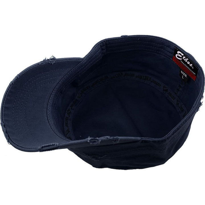 Ethos Army Cadet Cap in 100% Cotton Distressed - 4 COLORS - Army Cap from Ethos at The Prince Webshop