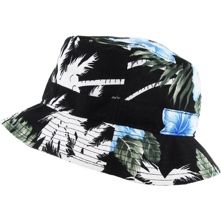 Ethos Floral Bucket Bully Hat - Black/Blue - Bucket Hat from Ethos at The Prince Webshop