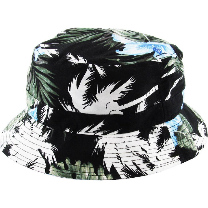 Ethos Floral Bucket Bully Hat - Black/Blue - Bucket Hat from Ethos at The Prince Webshop