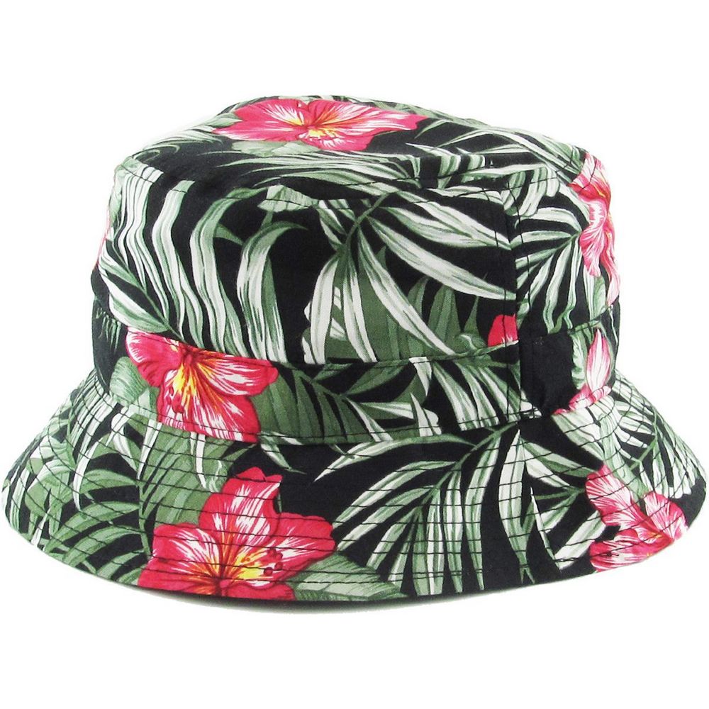 Ethos Floral Bucket Hat - Black/Green - Bucket Hat from Ethos at The Prince Webshop