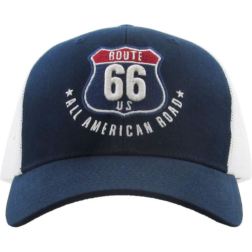 ROUTE 66 Meshback Ballcap - vælg mellem 4 Farver - Baseball Cap fra Ethos hos The Prince Webshop