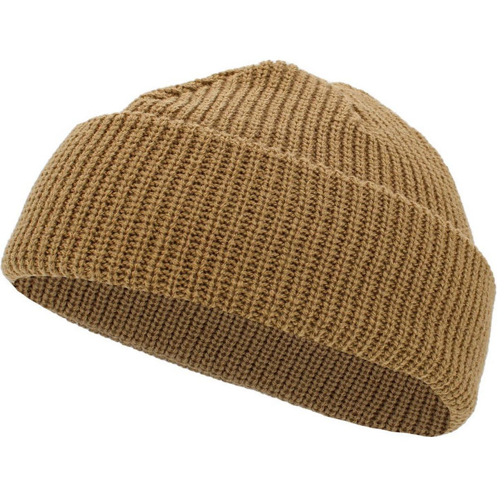 Ethos FISHERMAN BEANIE - BEIGE acrylic hat in classic fisherman style - Hat from Ethos at The Prince Webshop