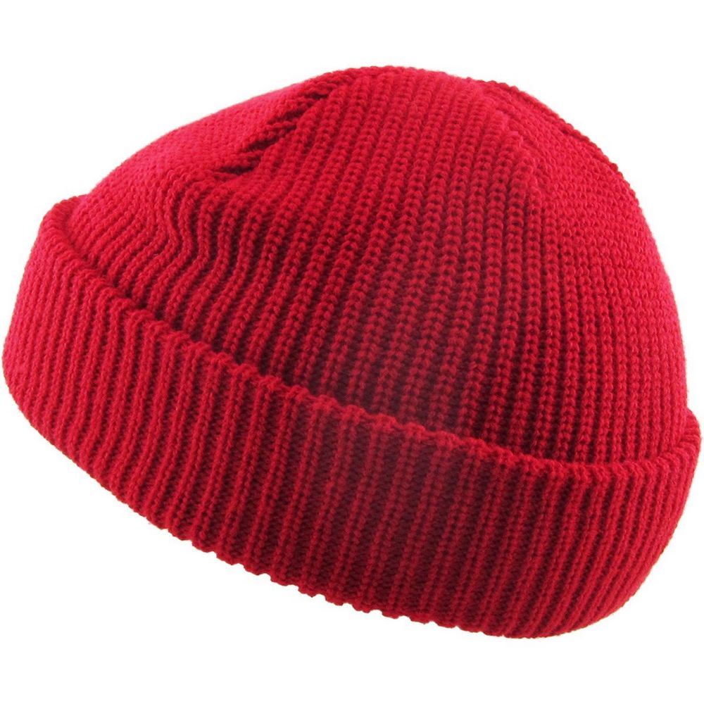 Ethos FISHERMAN BEANIE - RED acrylic hat in classic fisherman style - Hat from Ethos at The Prince Webshop