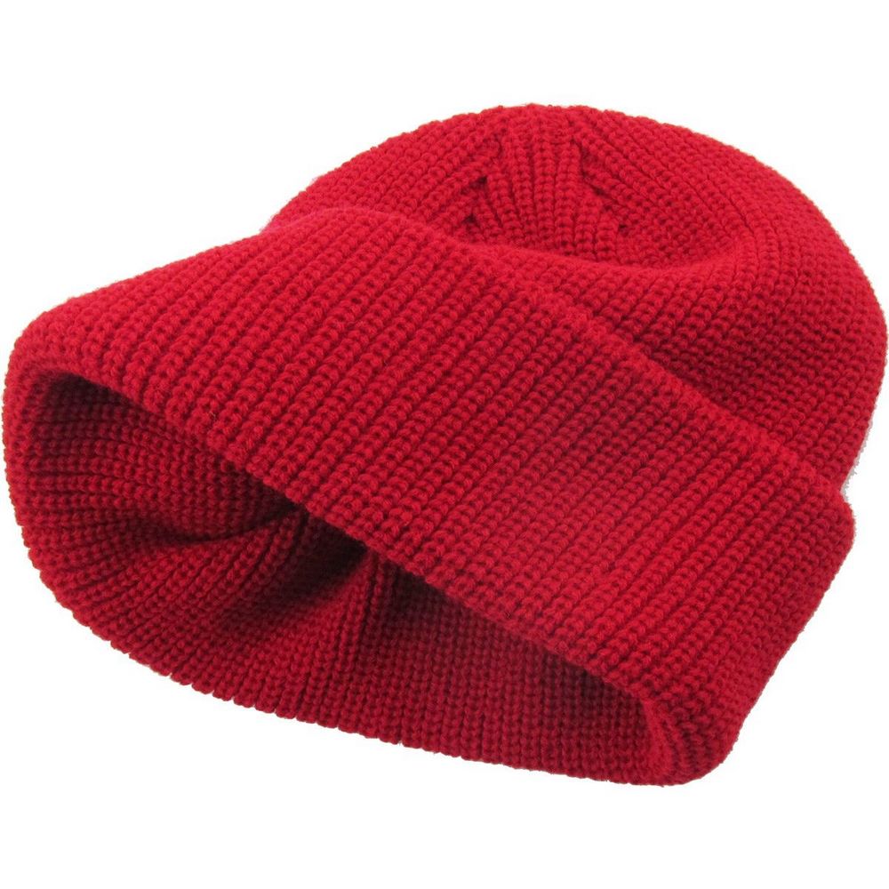 Ethos FISHERMAN BEANIE - RED acrylic hat in classic fisherman style - Hat from Ethos at The Prince Webshop