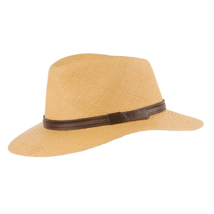MJM Dude Panama Hat - Biscotto Stråhat - S (56 cm) - Hat fra MJM Hats hos The Prince Webshop