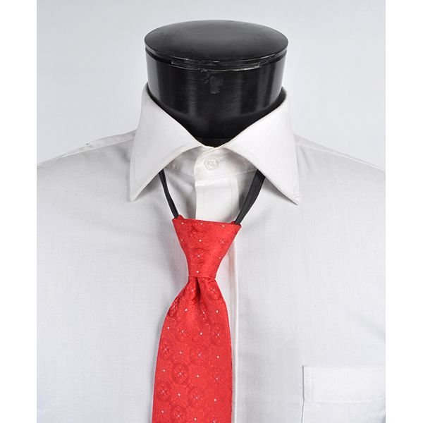 Zip-Up® Tie - Red M Dots - Tie from Umo Lorenzo at The Prince Webshop