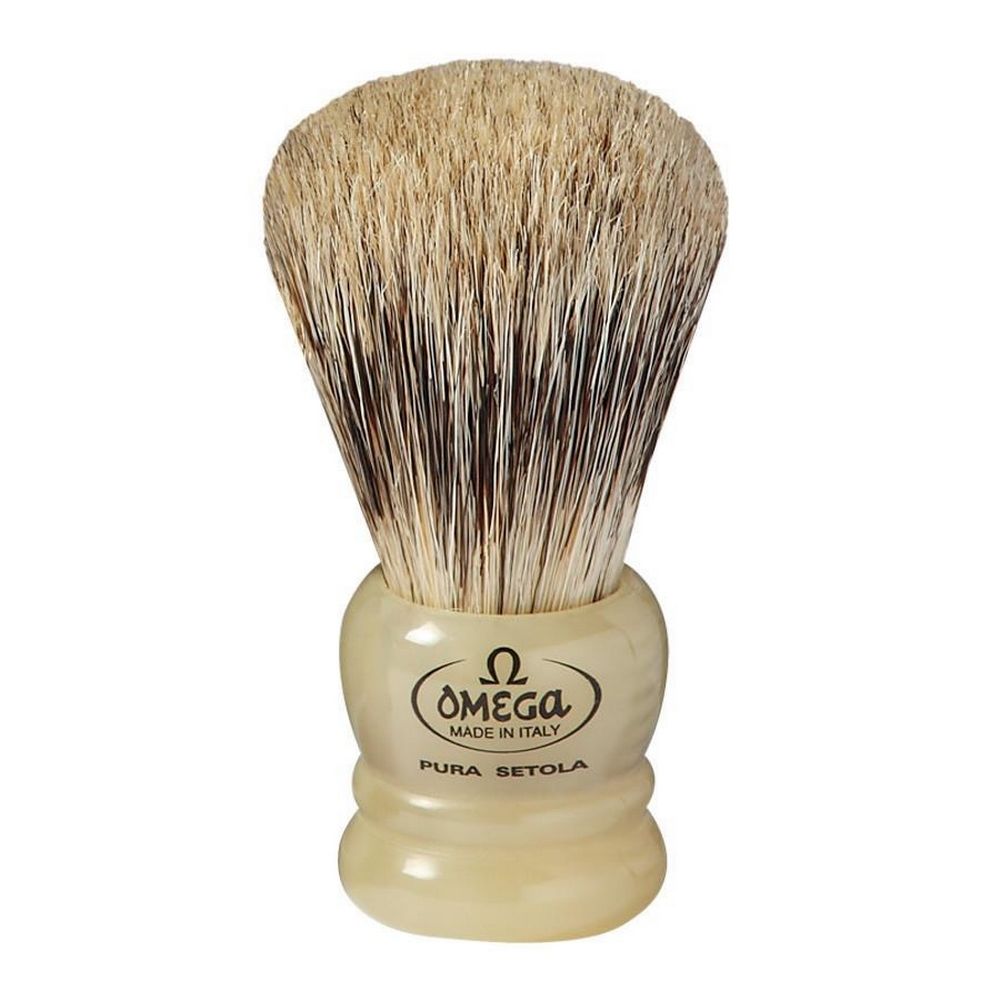 Omega Bristle Mix (Boar Bristle & Badger) Shaving Brush - Shaving Brushes from Omega Italy at The Prince Webshop