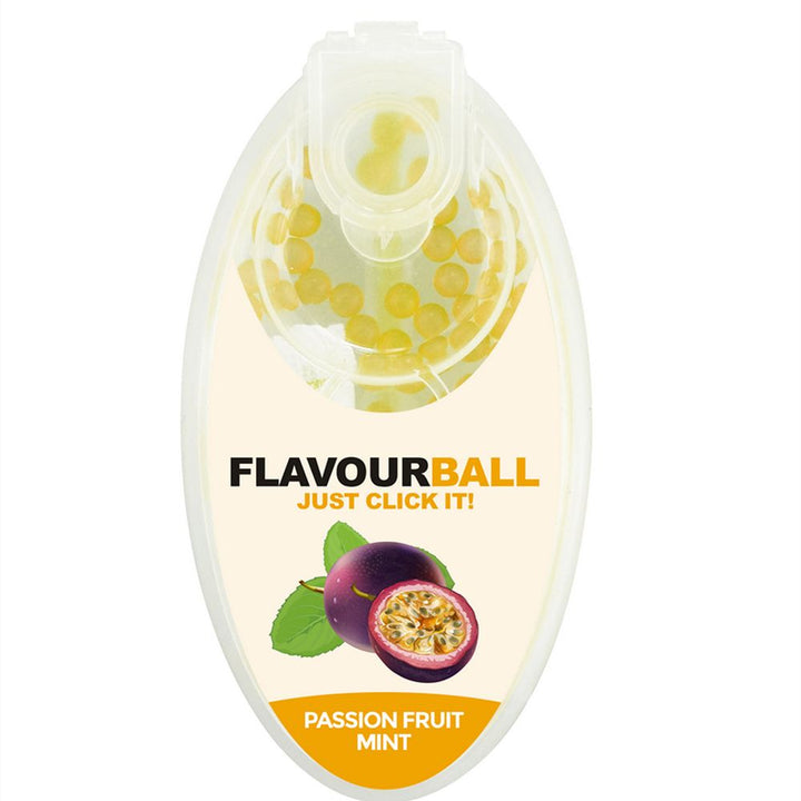 100 stk Cool Passionfruit Mint Flavour Balls i Pod - Aroma Kugler fra FLAVOUR BALLS hos The Prince Webshop
