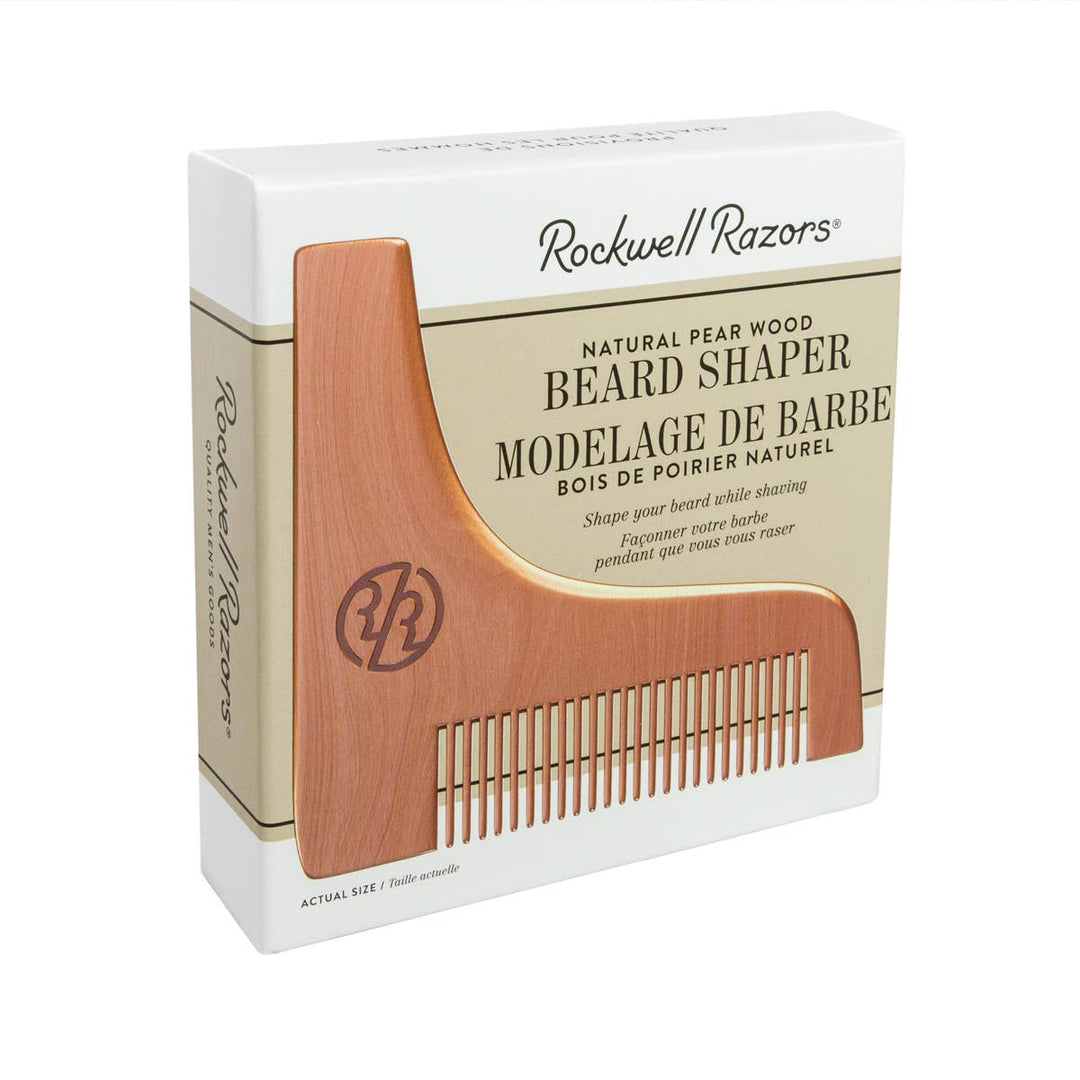 Rockwell Beard Shaper in Pear Wood - Combs & Brushes from Rockwell Razors Co. at The Prince Webshop