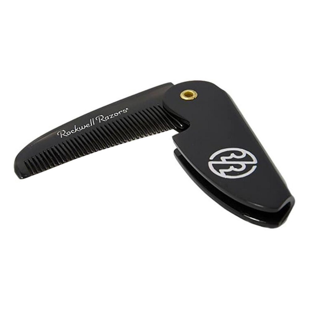 Rockwell Folding Comb in Black Case for Mustache and Beard - Combs & Brushes from Rockwell Razors Co. at The Prince Webshop