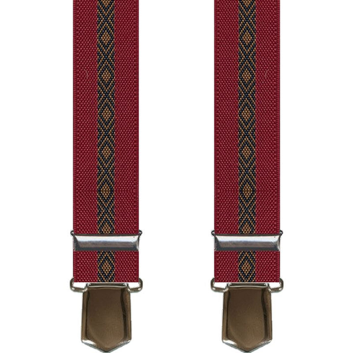 Wine Elegance Smoking Suspenders with Sleeve Holders - Suspenders from SCANBELT Shooster at The Prince Webshop