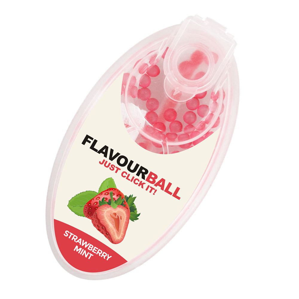 100 pcs Cool Strawberry Mint Flavor Balls in Pod - Aroma Balls from FLAVOR BALLS at The Prince Webshop