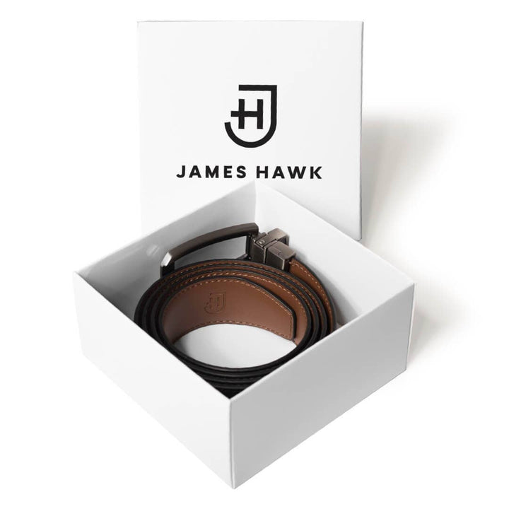 James Hawk Smart Belt - Reversible Black/Brown - Bælte fra James Hawk hos The Prince Webshop