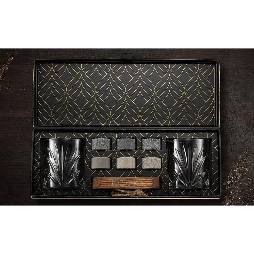 The Connoisseurs Set Palm Whiskey Glass Edition in Gift Box - Whiskey Glass from R.O.C.K.S at The Prince Webshop