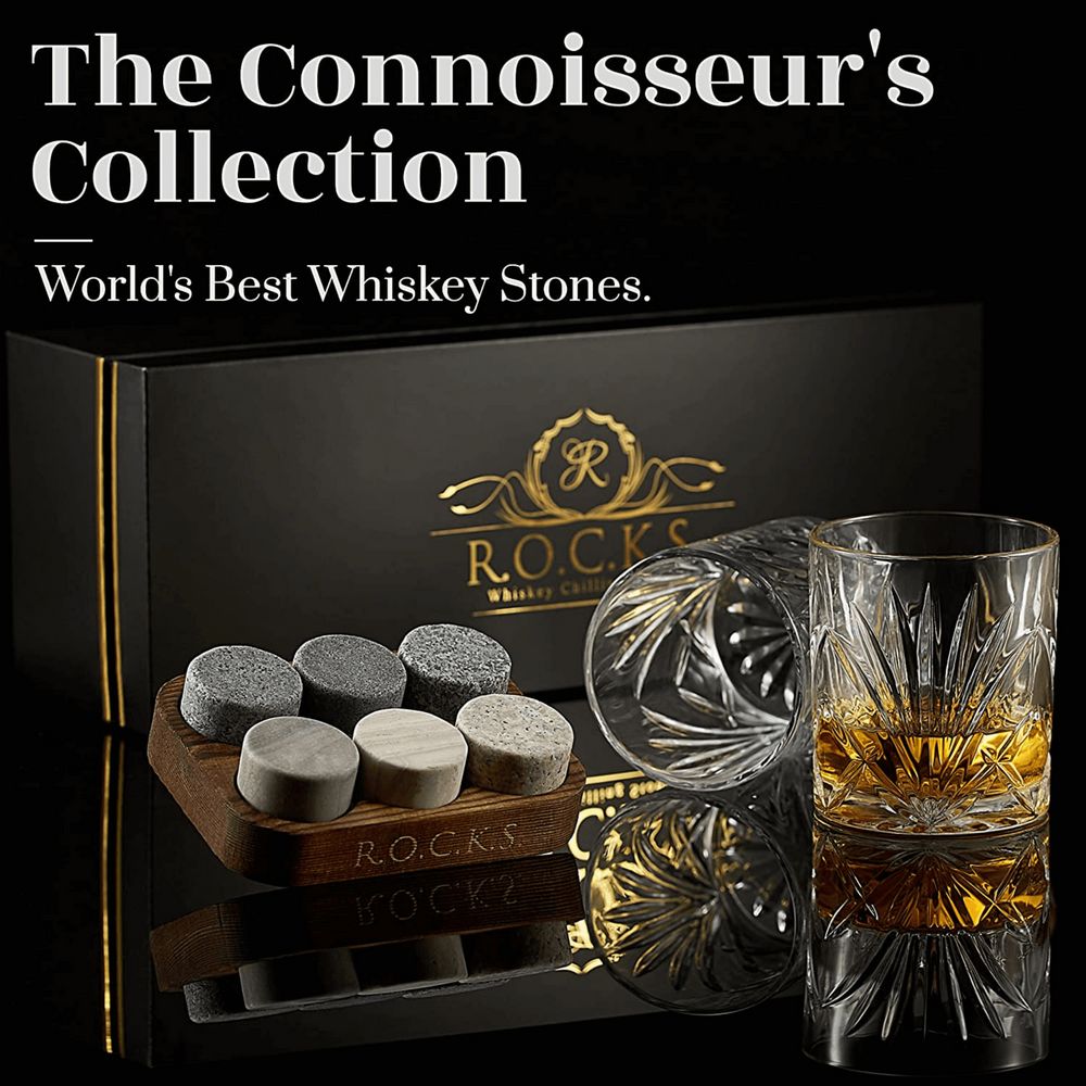 The Connoisseurs Set Palm Whiskey Glass Edition in Gift Box - Whiskey Glass from R.O.C.K.S at The Prince Webshop