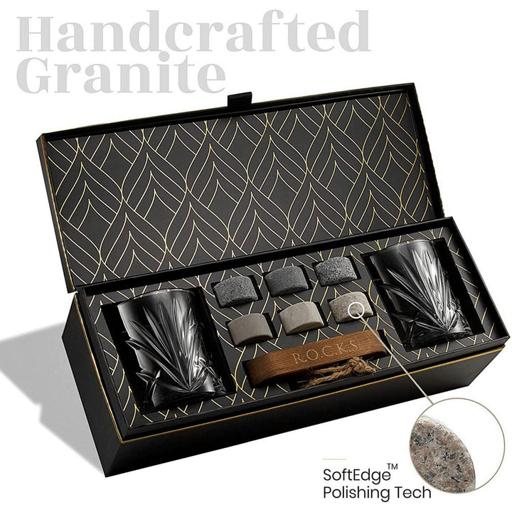 The Connoisseurs Set Palm Whiskey Glass Edition in Gift Box - Whiskey Glass from R.O.C.K.S at The Prince Webshop
