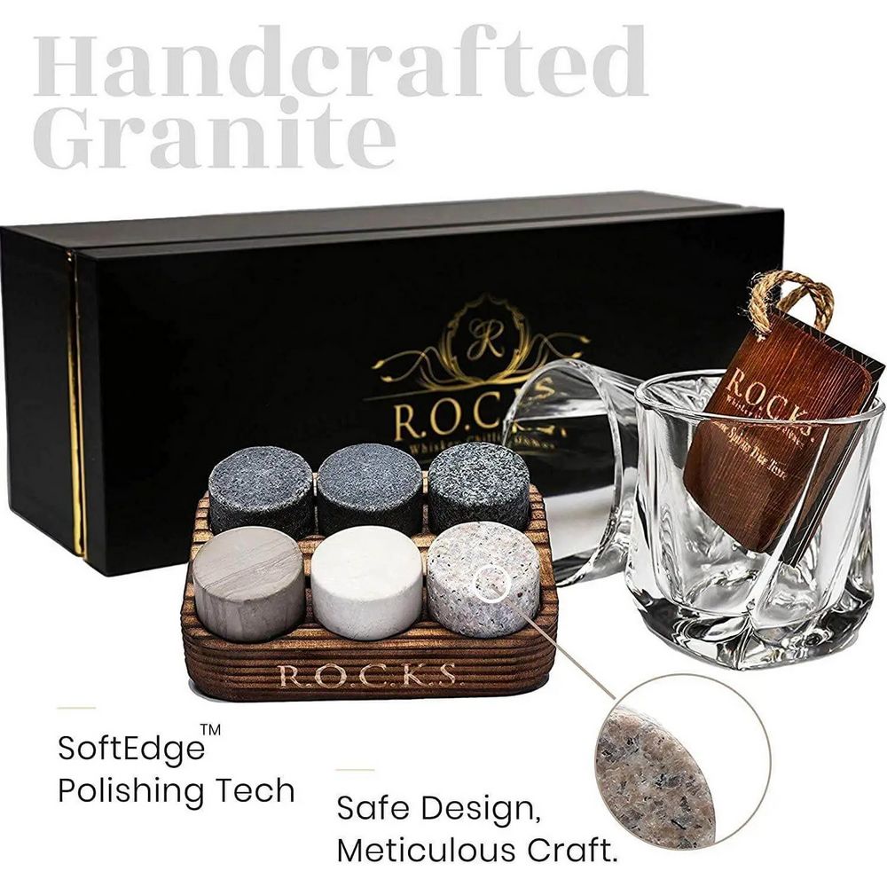 The Connoisseurs Set Twist Whiskey Glass Edition in Gift Box - Whiskey Glass from R.O.C.K.S at The Prince Webshop