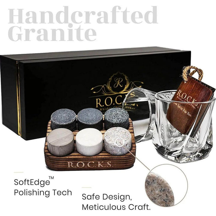 The Connoisseurs Set Twist Whiskey Glass Edition in Gift Box - Whiskey Glass from R.O.C.K.S at The Prince Webshop
