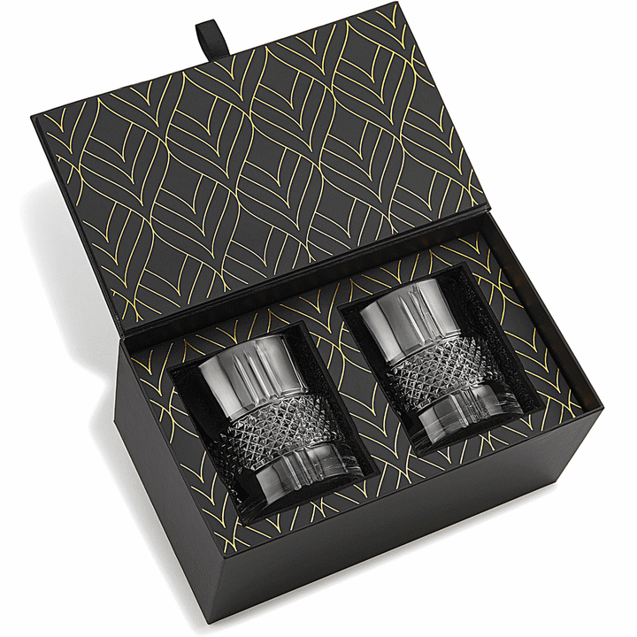2 pcs. RESERVE Crystal Whiskey Glass in Gift Box - Whiskey Glass from R.O.C.K.S at The Prince Webshop