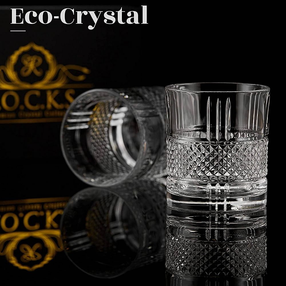 2 pcs. RESERVE Crystal Whiskey Glass in Gift Box - Whiskey Glass from R.O.C.K.S at The Prince Webshop