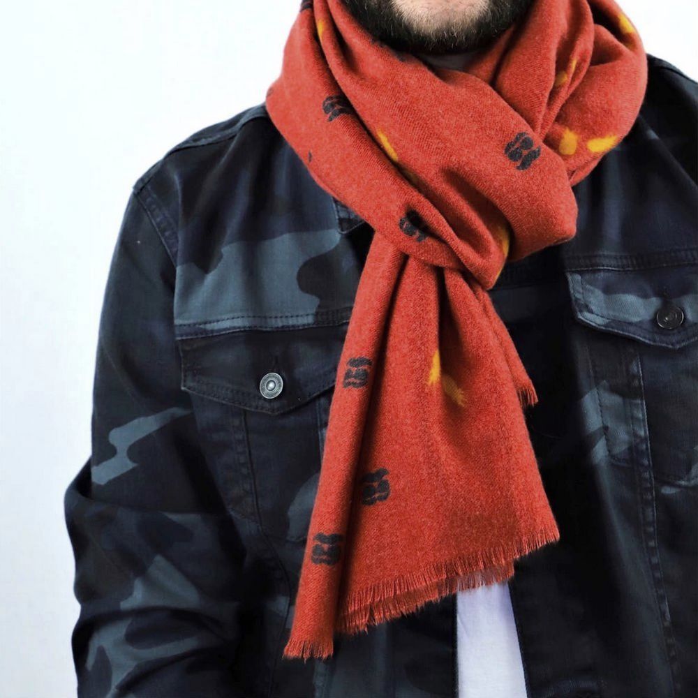 Scarf Designers Scarf - Pineapple Tropic Red - Scarf from Scarf Designers Berlin at The Prince Webshop