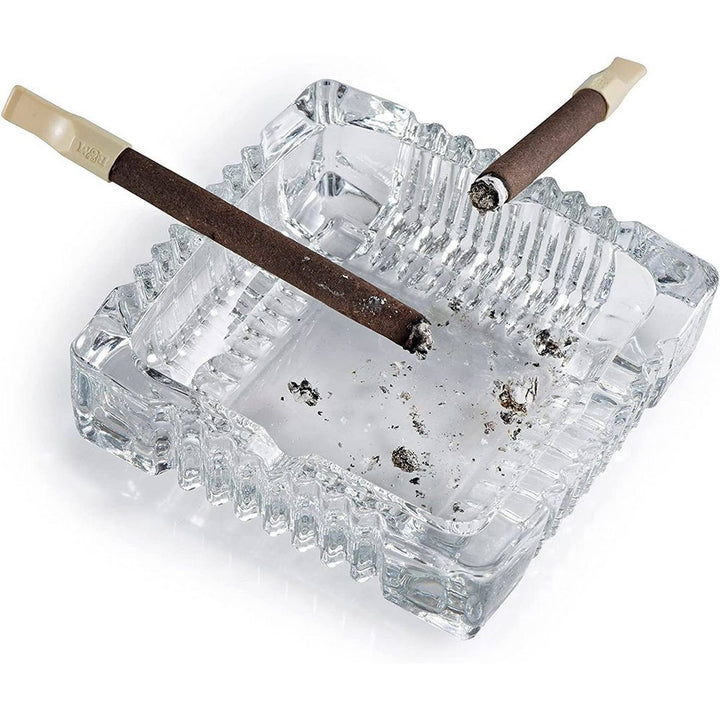 WHISKEY ROCK BOX with Cigar Holder Glass, Stone, Tongs, Cigar Cutter & Ashtray - Whiskey Glass from Bezrat Barware USA at The Prince Webshop