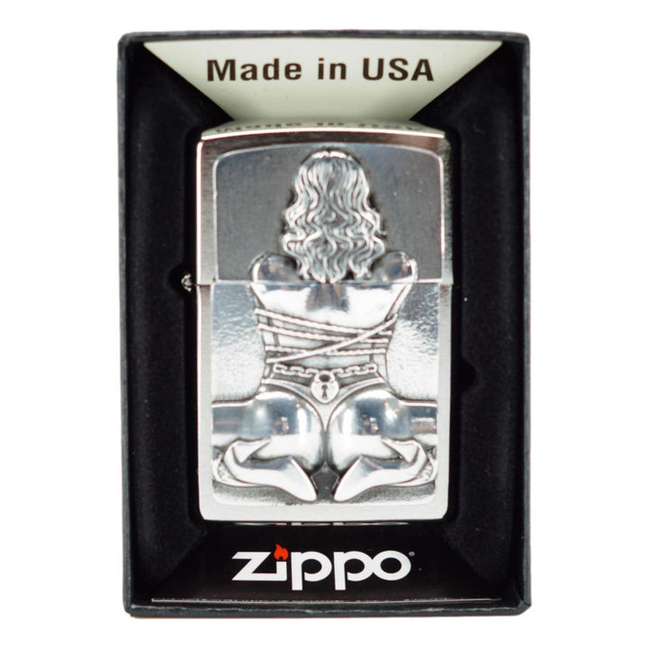 Zippo Lighter Bondage Girl - Zippo Lighter from Zippo at The Prince Webshop