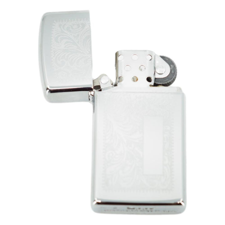 Original Slim Zippo Lighter - Venetian Chrome Slim - Zippo Lighter from Zippo at The Prince Webshop