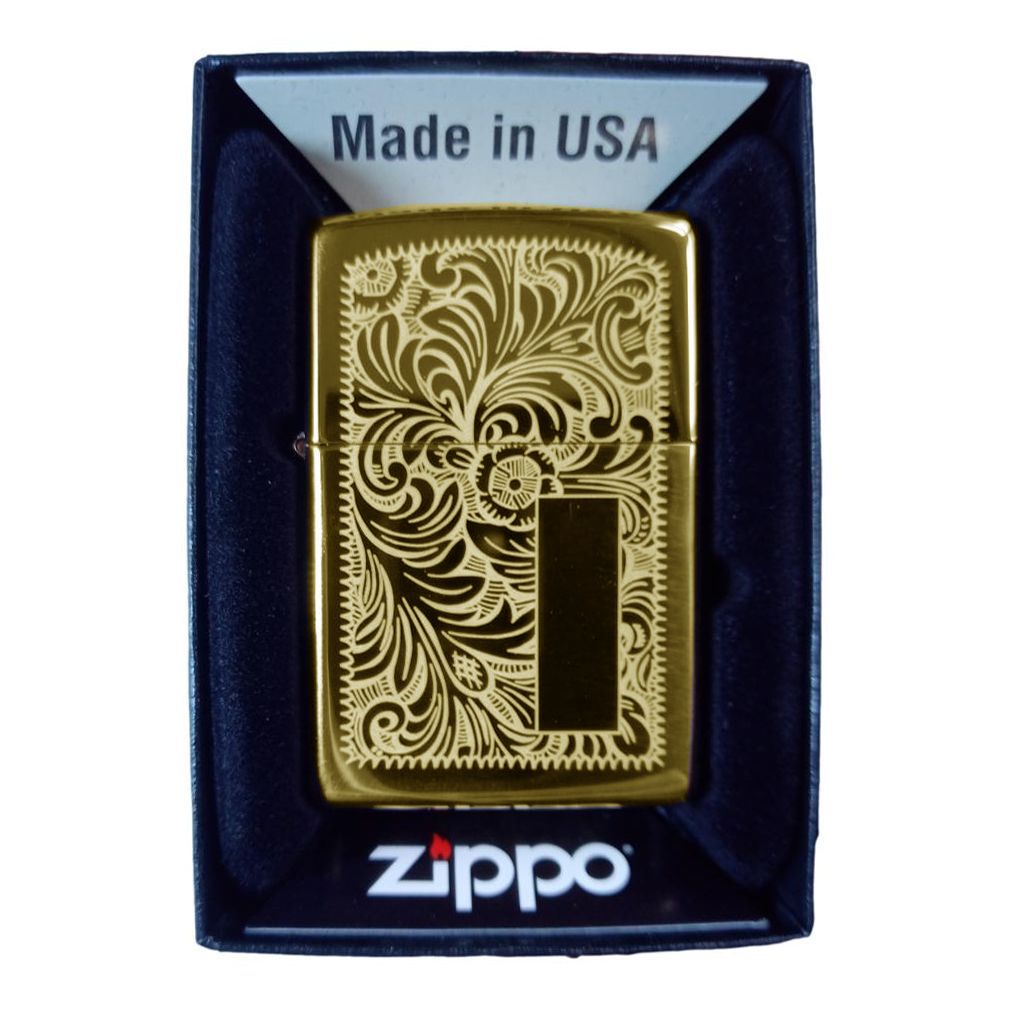 Zippo 60000814 Brass Venezia Lighter - Zippo Lighter from Zippo at The Prince Webshop
